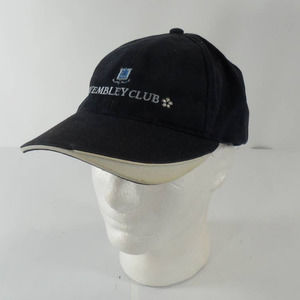 Wembley Club Embroidered Logo Golf Strapback Cap Hat Blue